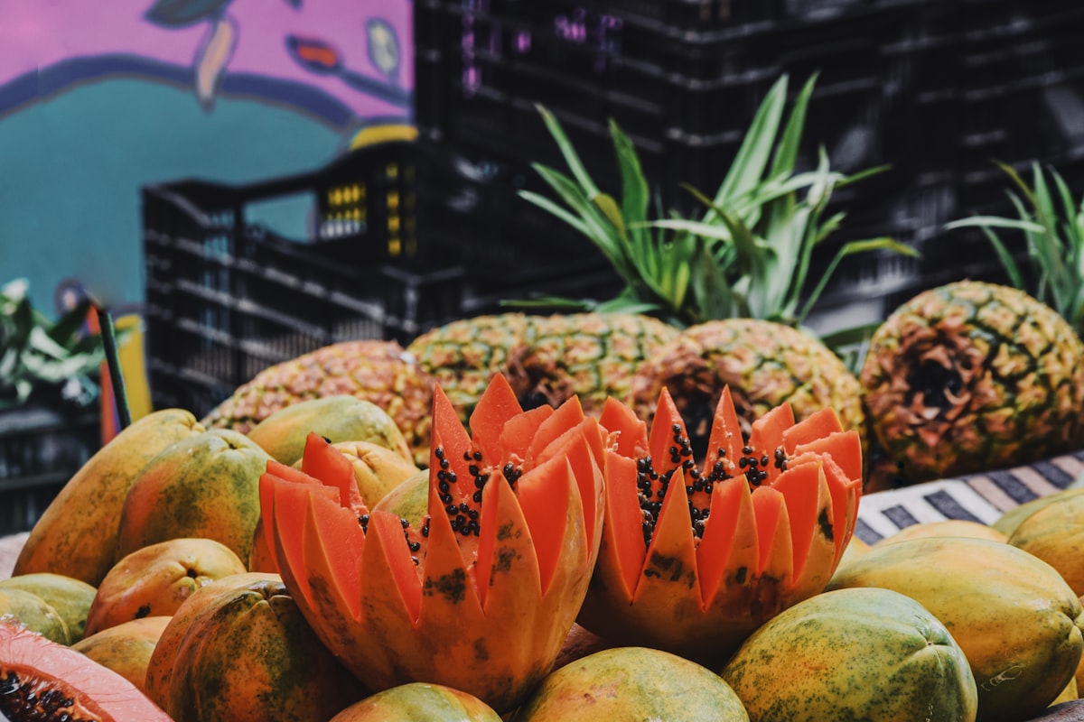Papaya mit Papain